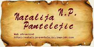 Natalija Pantelejić vizit kartica